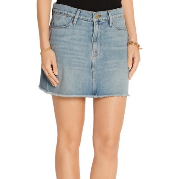 frame denim mini skirt